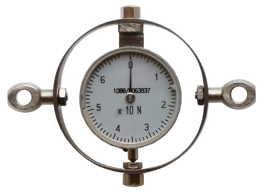 Ringkraftmesser mit gezeichneter Skala